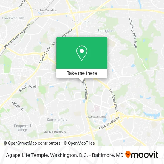 Agape Life Temple map