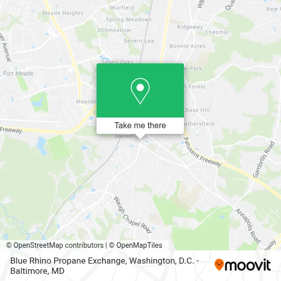 Blue Rhino Propane Exchange map