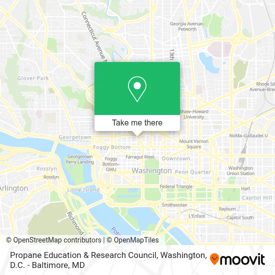 Propane Education & Research Council map