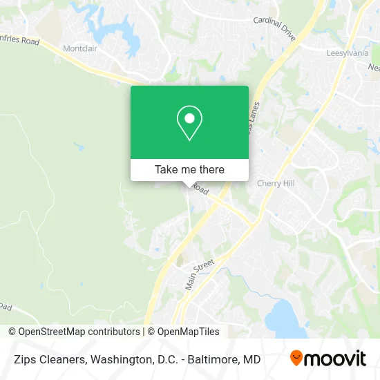 Zips Cleaners map