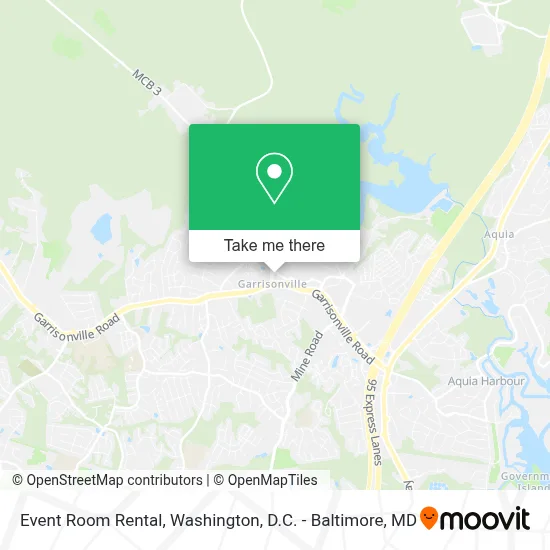 Event Room Rental map