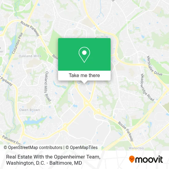 Real Estate With the Oppenheimer Team map