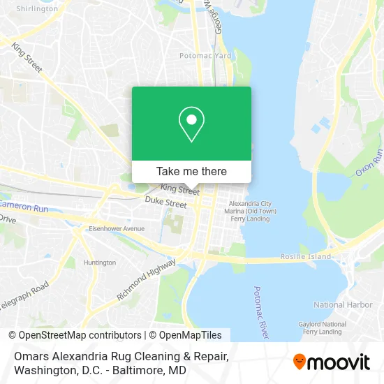 Omars Alexandria Rug Cleaning & Repair map