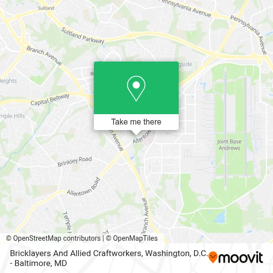 Bricklayers And Allied Craftworkers map