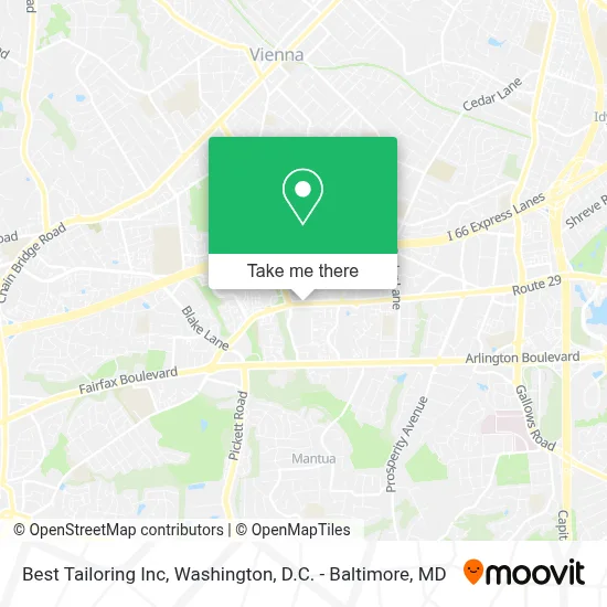 Best Tailoring Inc map