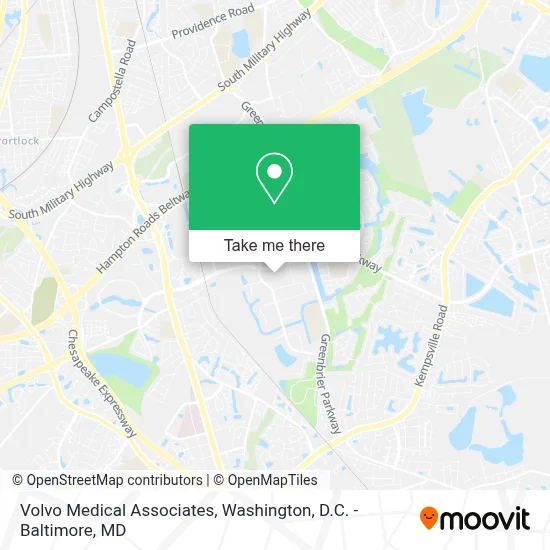 Volvo Medical Associates map