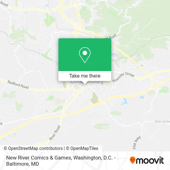 New River Comics & Games map