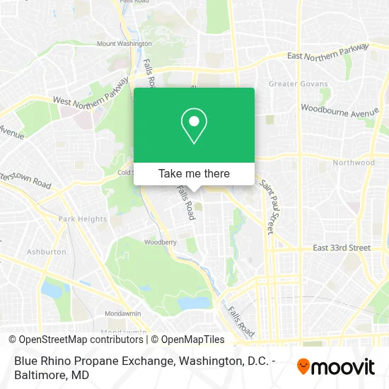 Blue Rhino Propane Exchange map
