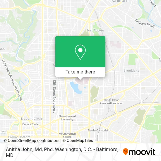 Anitha John, Md, Phd map