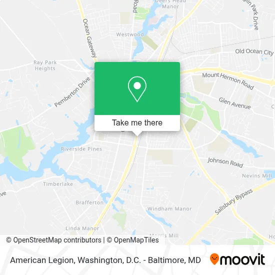 American Legion map