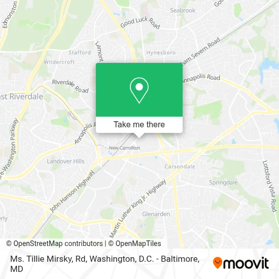 Ms. Tillie Mirsky, Rd map