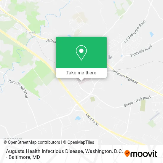 Augusta Health Infectious Disease map
