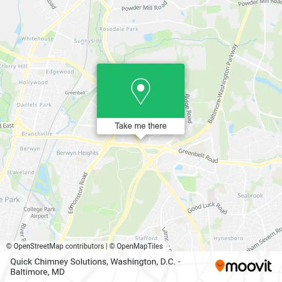 Quick Chimney Solutions map