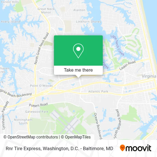 Rnr Tire Express map