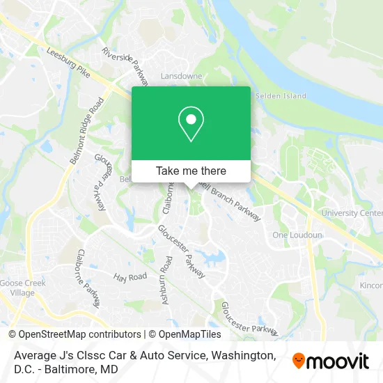 Average J's Clssc Car & Auto Service map