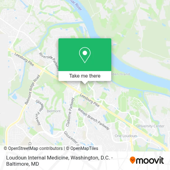 Loudoun Internal Medicine map
