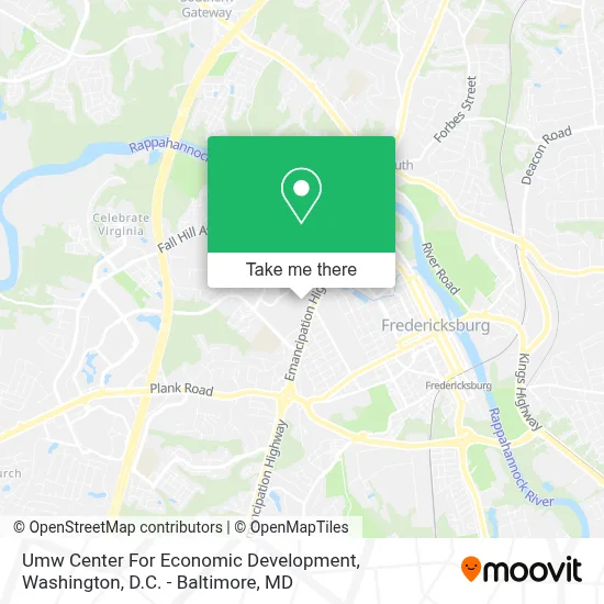 Umw Center For Economic Development map
