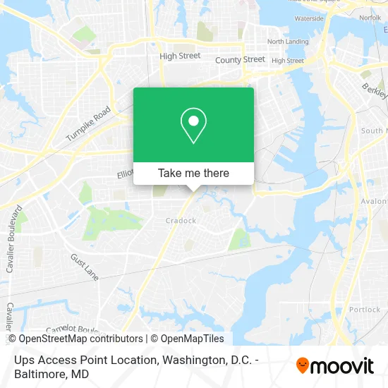 Ups Access Point Location map