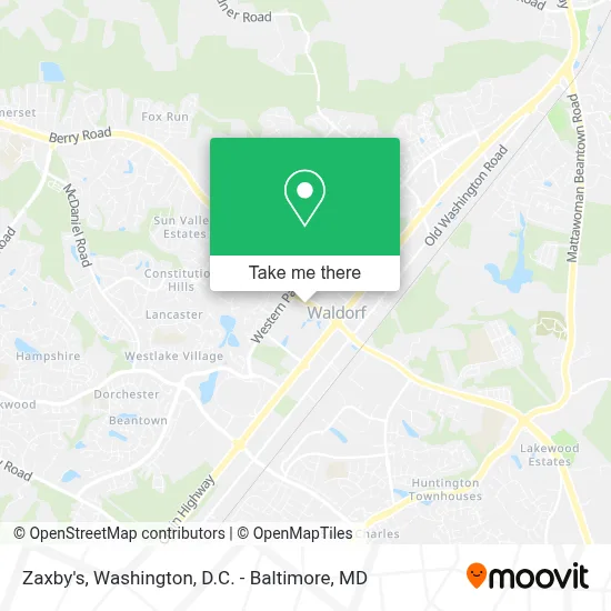 Zaxby's map