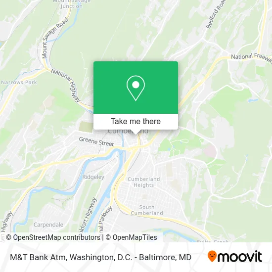 M&T Bank Atm map