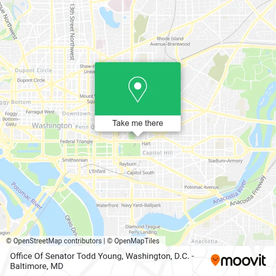 Office Of Senator Todd Young map