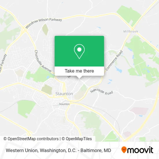Western Union map