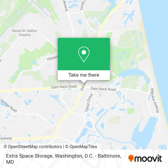 Extra Space Storage map