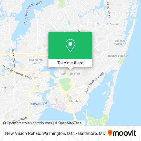 New Vision Rehab map