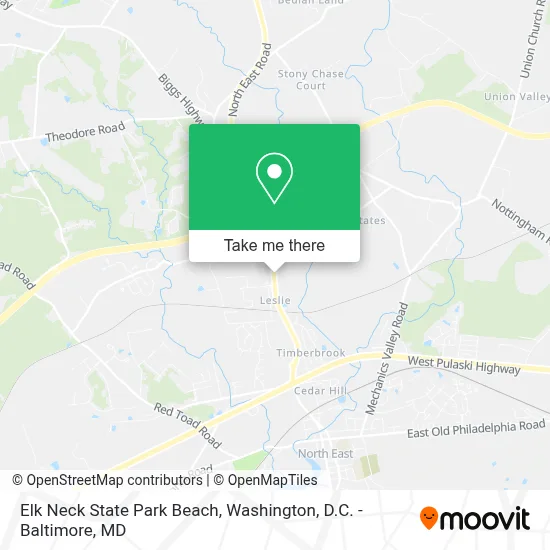 Elk Neck State Park Beach map