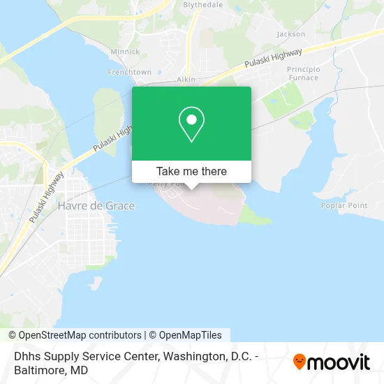 Dhhs Supply Service Center map