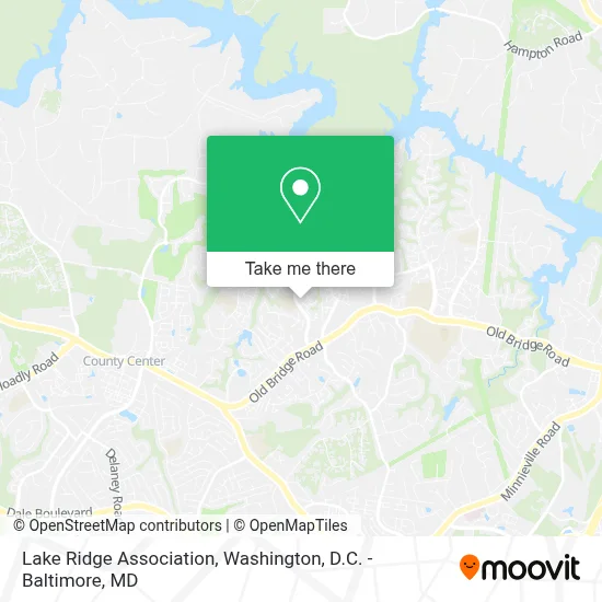 Lake Ridge Association map