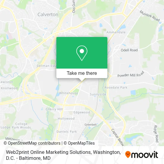 Web2print Online Marketing Solutions map