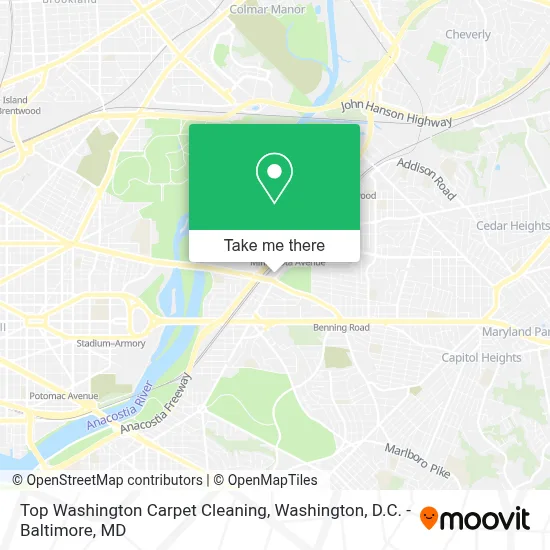 Top Washington Carpet Cleaning map
