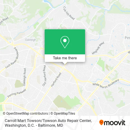 Carroll Mart Towson / Towson Auto Repair Center map