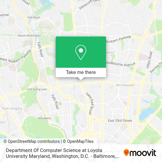 Department Of Computer Science at Loyola University Maryland map