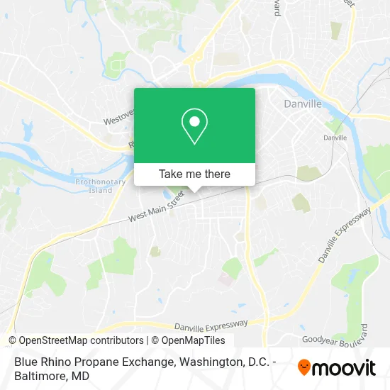 Blue Rhino Propane Exchange map