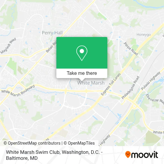 White Marsh Swim Club map