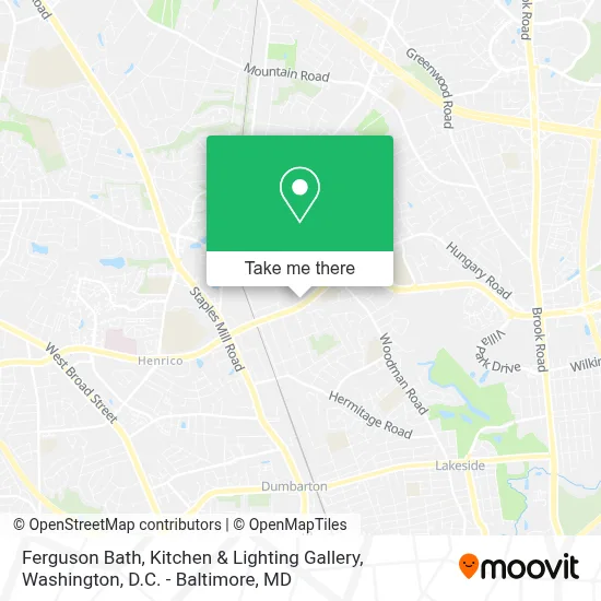 Ferguson Bath, Kitchen & Lighting Gallery map
