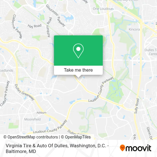 Virginia Tire & Auto Of Dulles map