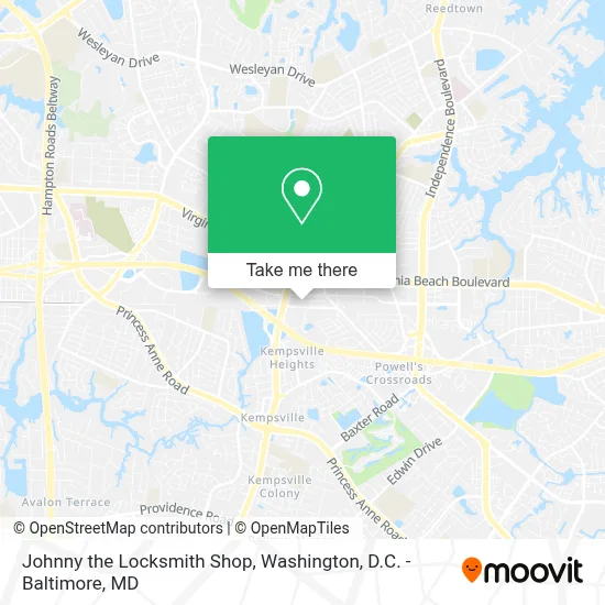 Johnny the Locksmith Shop map