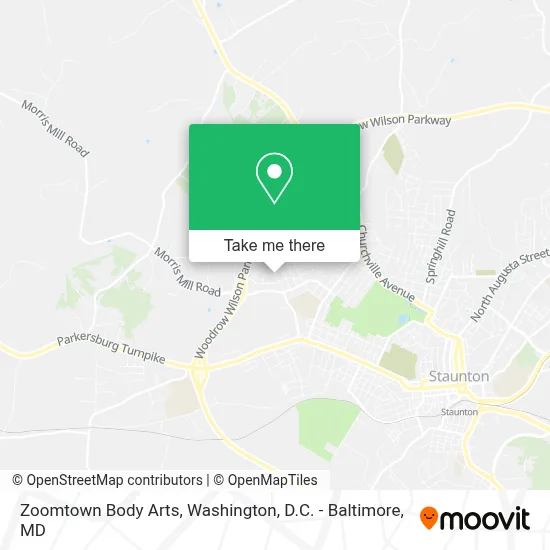 Zoomtown Body Arts map
