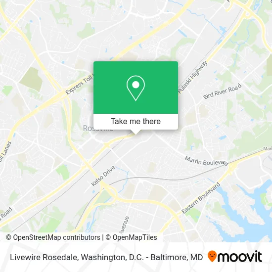Livewire Rosedale map