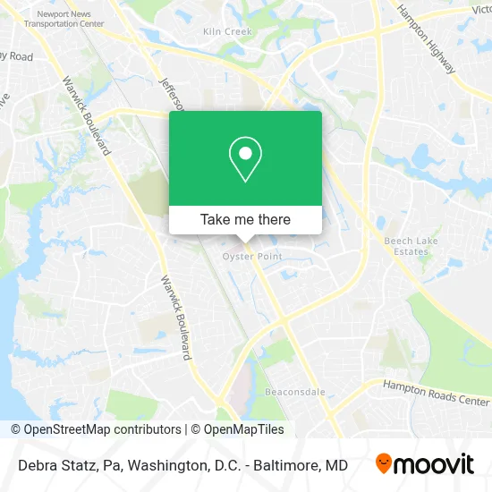 Debra Statz, Pa map
