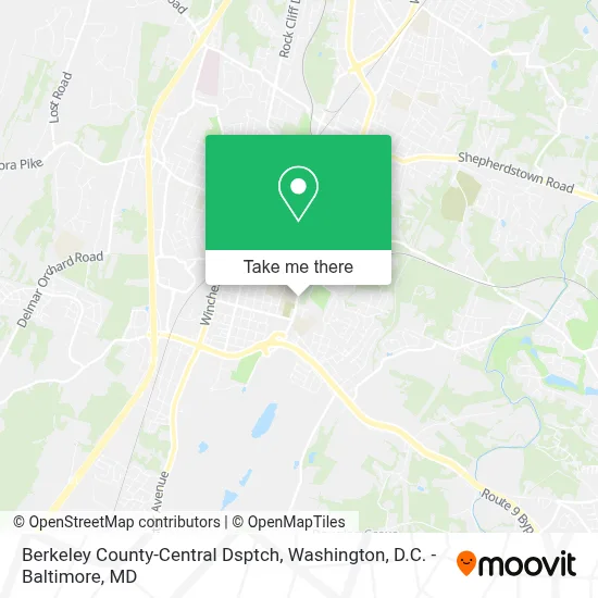 Berkeley County-Central Dsptch map