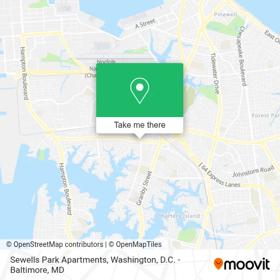 Sewells Park Apartments map