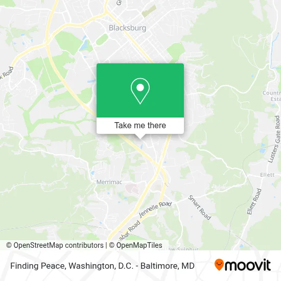 Finding Peace map