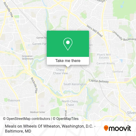 Meals on Wheels Of Wheaton map