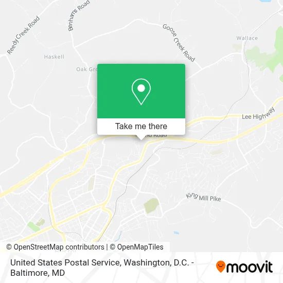United States Postal Service map