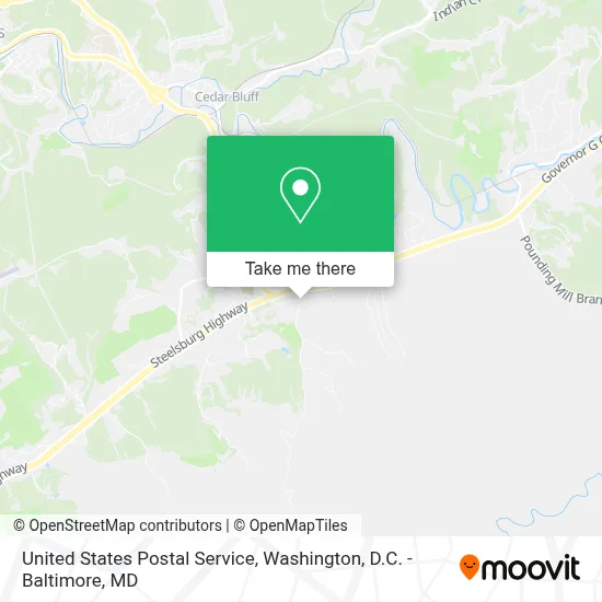 United States Postal Service map