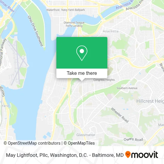 May Lightfoot, Pllc map
